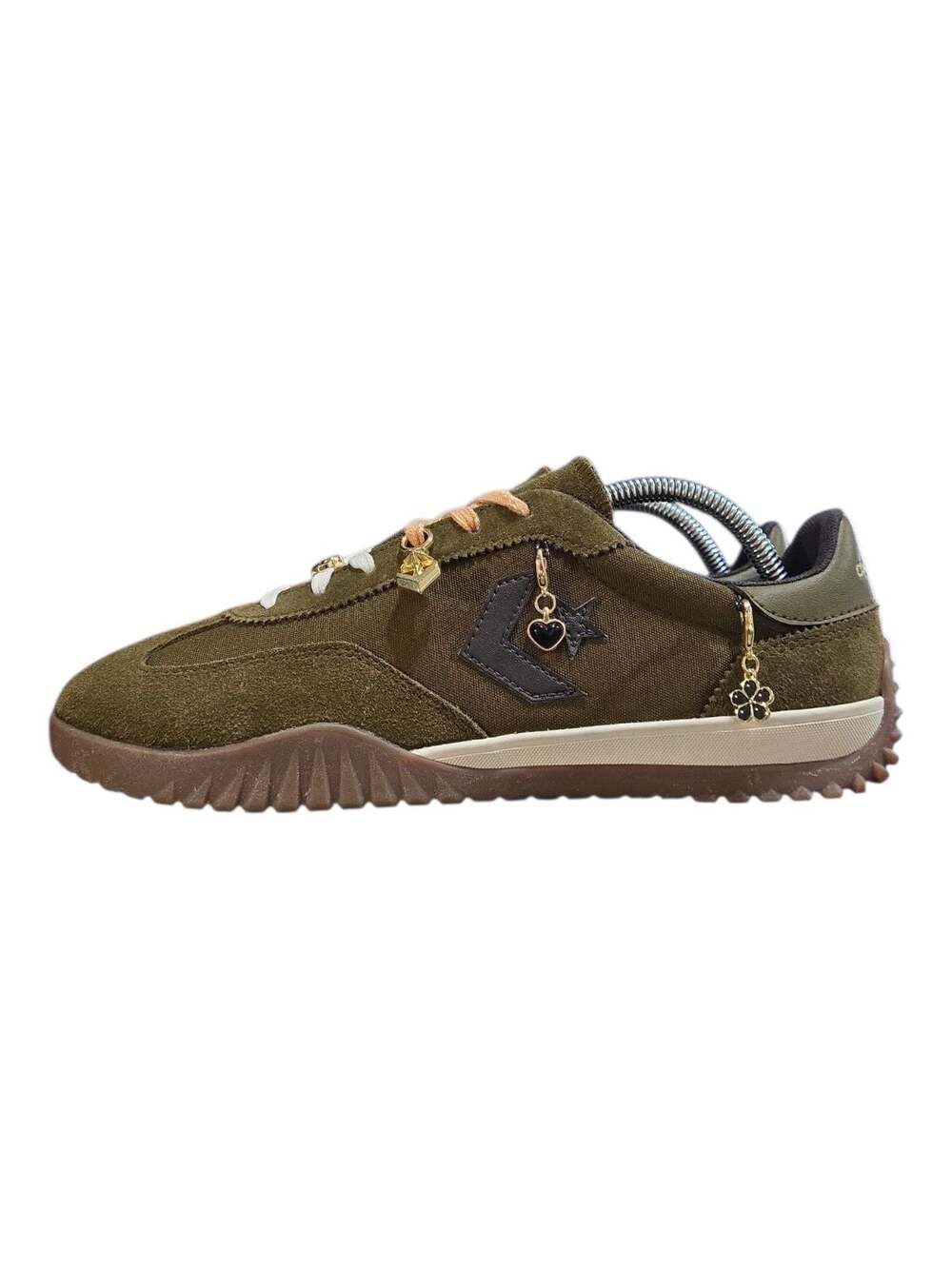 Converse Run Star Trainer Charms Surplus Olive Low Top Sneakers M 9 W 10.5 - Picture 5 of 9